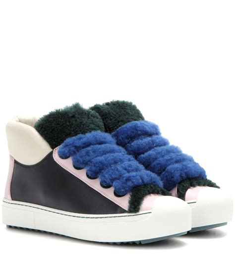 fendi match sneakers women|Fendi shearling trimmed sneakers.